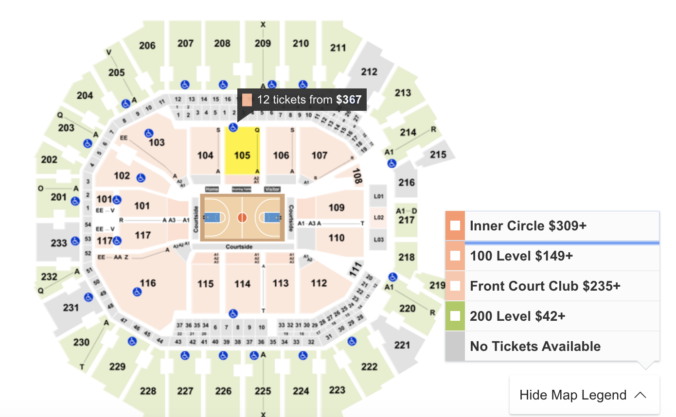 Charlotte Seating Chart